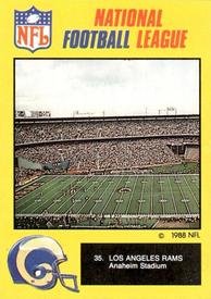 1988 Monty Gum NFL - Stickers #35 Los Angeles Rams Front