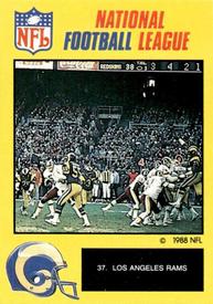 1988 Monty Gum NFL - Stickers #37 Los Angeles Rams Front