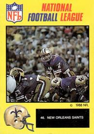1988 Monty Gum NFL - Stickers #46 New Orleans Saints Front