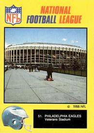 1988 Monty Gum NFL - Stickers #51 Philadelphia Eagles Front