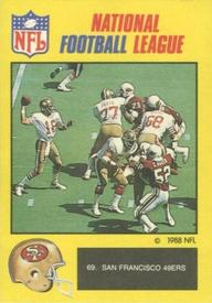 1988 Monty Gum NFL - Stickers #69 San Francisco 49ers Front