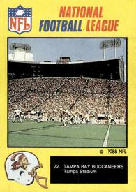 1988 Monty Gum NFL - Stickers #72 Tampa Bay Buccaneers - Tampa Stadium Front