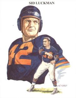 1989 All Time Great Quarterbacks #4 Sid Luckman Front