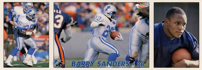 1992 Pacific Triple Folder #8 Barry Sanders Front