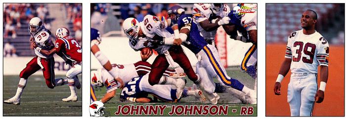 1992 Pacific Triple Folder #22 Johnny Johnson Front