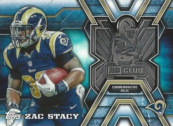 2014 Topps - Running Back Club Silver #TRBC-ZS Zac Stacy Front
