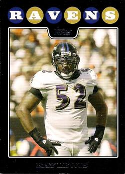 2008 Topps Baltimore Ravens #BAL4 Ray Lewis Front