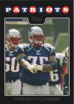 2008 Topps New England Patriots #NE8 Vince Wilfork Front