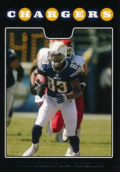 2008 Topps San Diego Chargers #9 Vincent Jackson Front