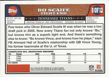 2008 Topps Tennessee Titans #TEN8 Bo Scaife Back