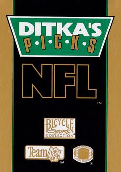 1993 U.S. Playing Cards Ditka's Picks #A♠ Troy Aikman Back