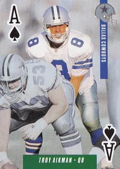 1993 U.S. Playing Cards Ditka's Picks #A♠ Troy Aikman Front