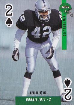1993 U.S. Playing Cards Ditka's Picks #2♠ Ronnie Lott Front