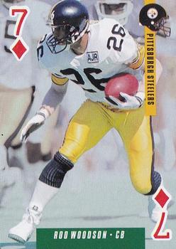 1993 U.S. Playing Cards Ditka's Picks #7♦ Rod Woodson Front