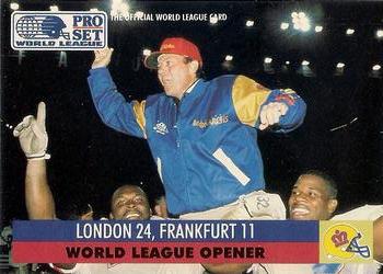 1991 Pro Set WLAF World Bowl Combo #2 World League Opener Front