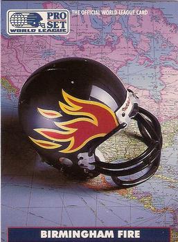 1991 Pro Set WLAF World Bowl Combo #35 Birmingham Fire Front