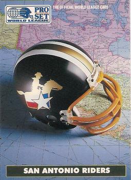 1991 Pro Set WLAF World Bowl Combo #43 San Antonio Riders Front