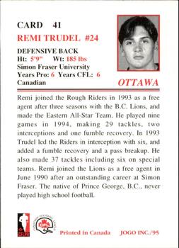 1995 JOGO #41 Remi Trudell Back