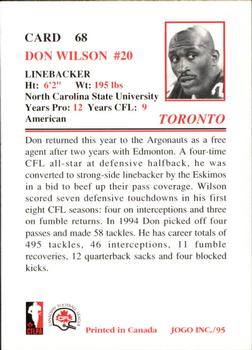 1995 JOGO #68 Don Wilson Back