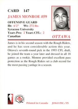 1995 JOGO #147 James Monroe Back