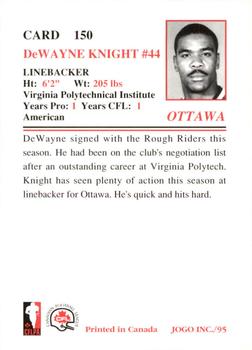 1995 JOGO #150 DeWayne Knight Back