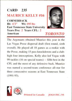 1995 JOGO #235 Maurice Kelly Back