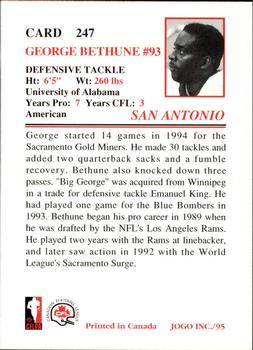 1995 JOGO #247 George Bethune Back