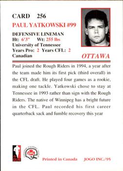 1995 JOGO #256 Paul Yatkowski Back