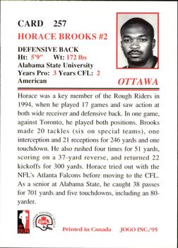 1995 JOGO #257 Horace Brooks Back