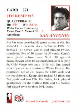 1995 JOGO #271 Jimmy Kemp Back
