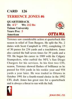 1993 JOGO #126 Terrence Jones Back