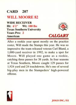 1993 JOGO #207 Will Moore Back