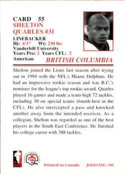 1996 JOGO #55 Shelton Quarles Back