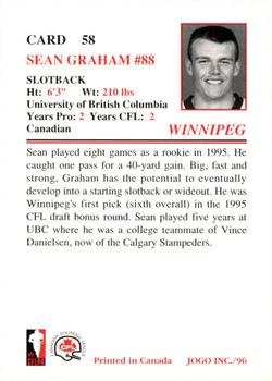 1996 JOGO #58 Sean Graham Back