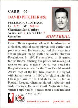 1996 JOGO #66 Dave Pitcher Back