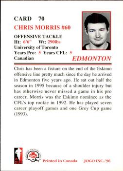 1996 JOGO #70 Chris Morris Back