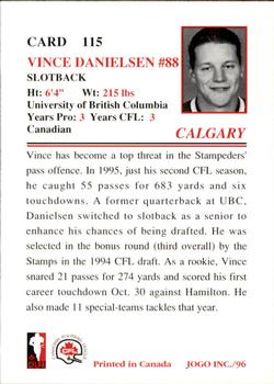 1996 JOGO #115 Vince Danielsen Back