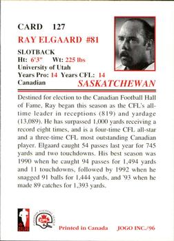1996 JOGO #127 Ray Elgaard Back