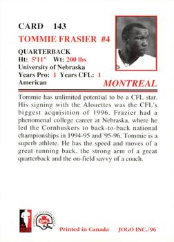1996 JOGO #143 Tommie Frazier Back
