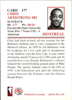1996 JOGO #177 Chris Armstrong Back