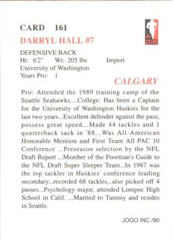 1990 JOGO #161 Darryl Hall Back