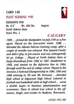 1989 JOGO #148 Flint Fleming Back