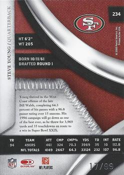 2009 Playoff National Treasures #234 Steve Young Back