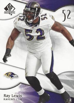 2009 SP Authentic #66 Ray Lewis Front