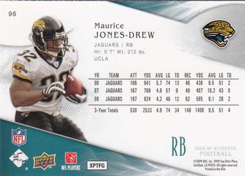 2009 SP Authentic #96 Maurice Jones-Drew Back