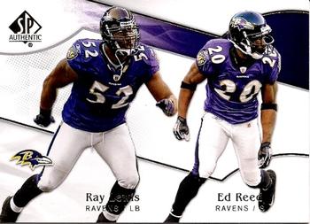 2009 SP Authentic #154 Ed Reed / Ray Lewis Front