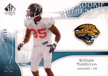 2009 SP Authentic #206 William Middleton Front