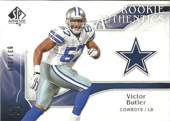 2009 SP Authentic #229 Victor Butler Front