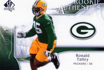 2009 SP Authentic #289 Ronald Talley Front