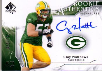 2009 SP Authentic #357 Clay Matthews Front